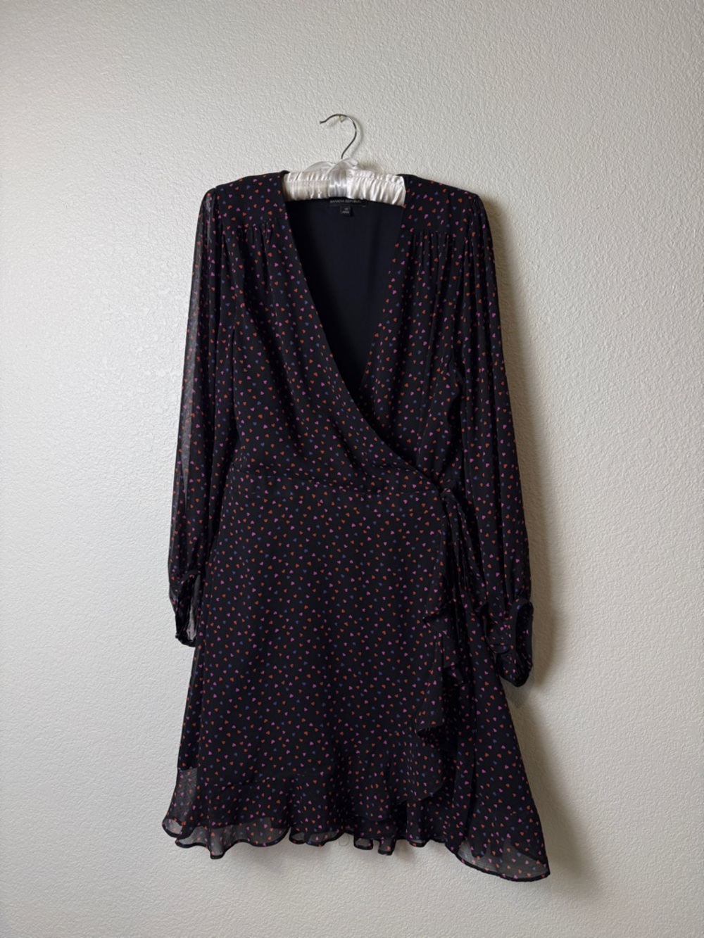 Banana Republic women’s ruffle wrap dress size 12